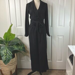 A New Day - Women's Long Sleeve Wrap Front Jumpsuit Size XS